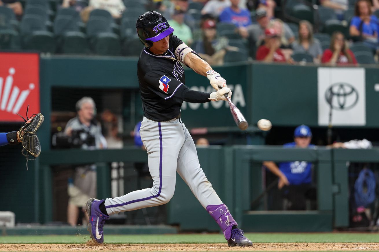 COLLEGE BASEBALL: MAY 24 Big 12 Baseball Championship - TCU vs Kansas