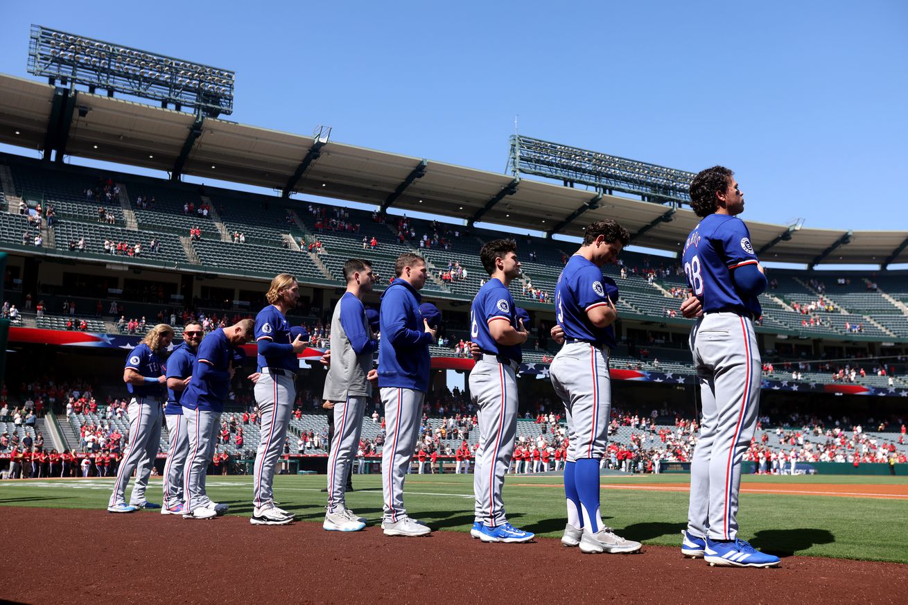 Texas Rangers v Los Angeles Angels