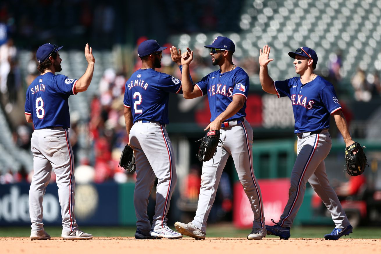 Texas Rangers v Los Angeles Angels