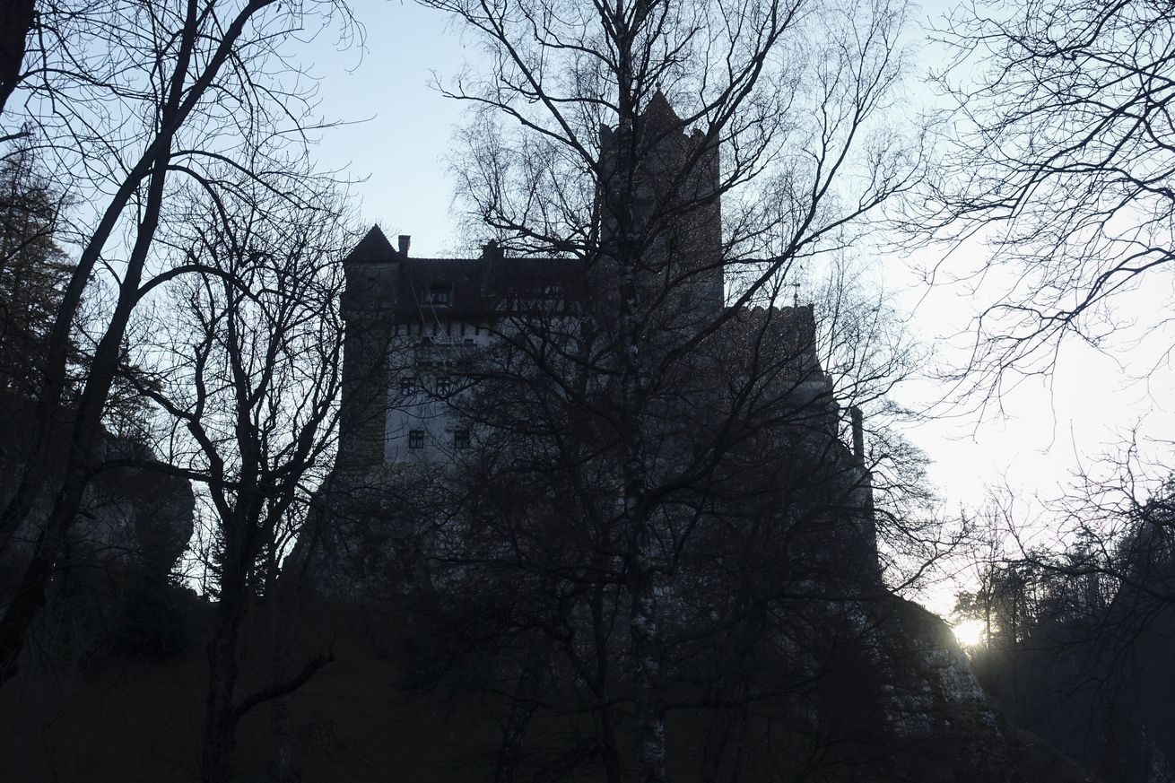 An exterior view of Bran Castle, an attraction for Romanian...