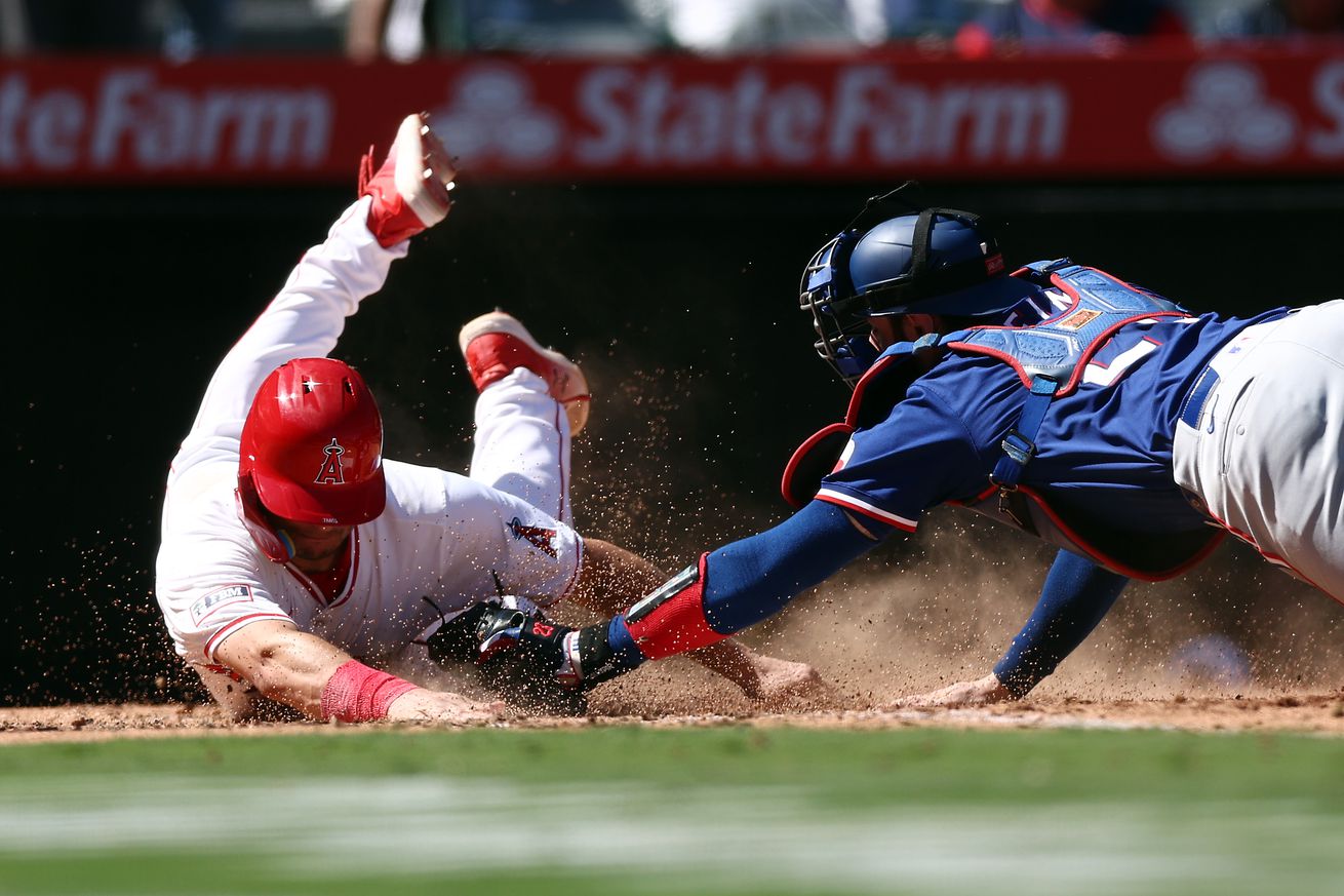 Texas Rangers v Los Angeles Angels