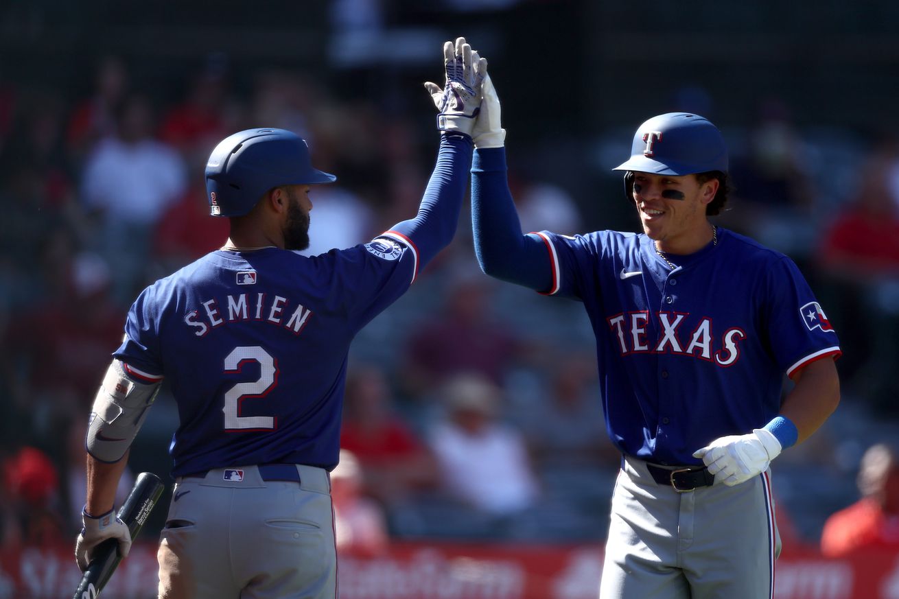 Texas Rangers v Los Angeles Angels