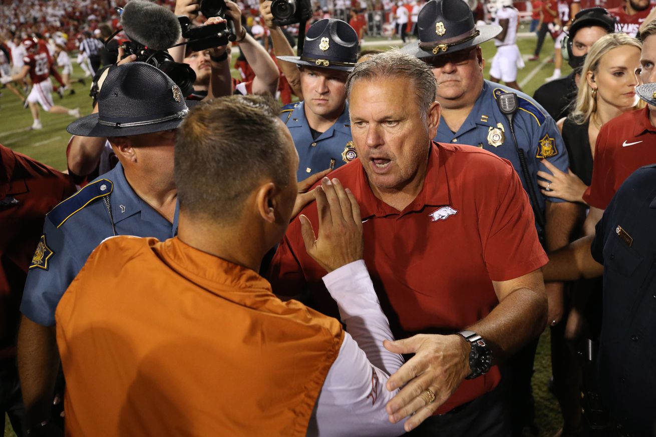 NCAA Football: Texas at Arkansas