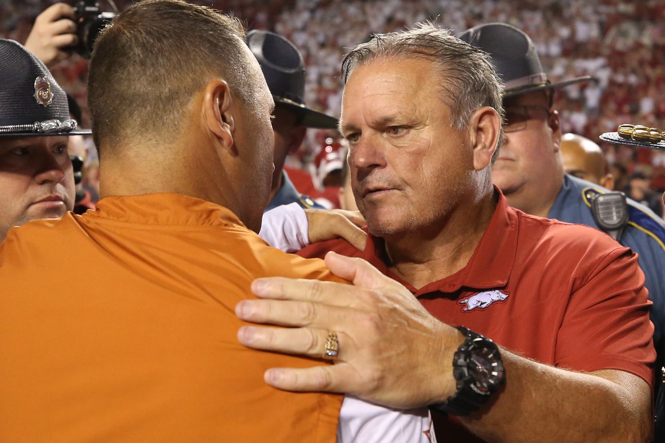 NCAA Football: Texas at Arkansas