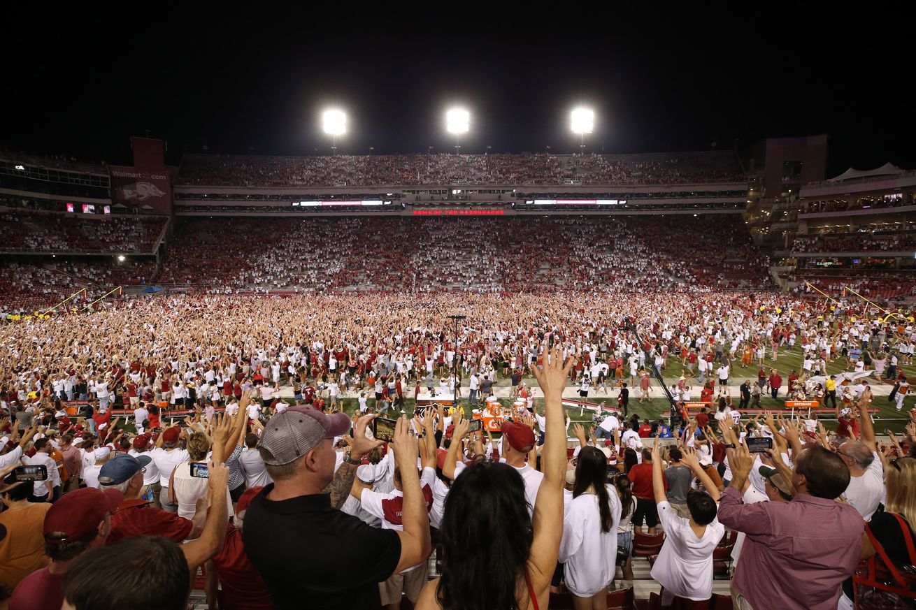 NCAA Football: Texas at Arkansas