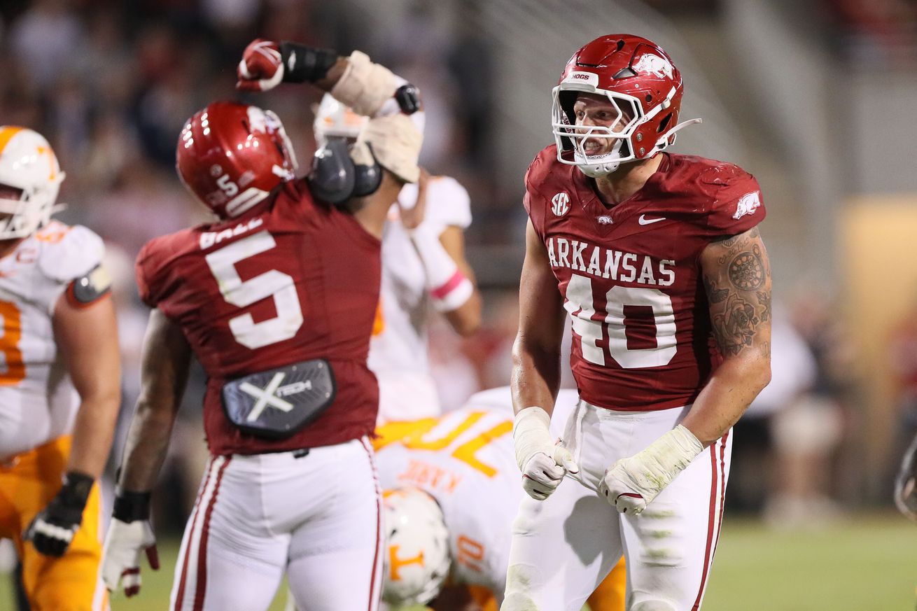 NCAA Football: Tennessee at Arkansas