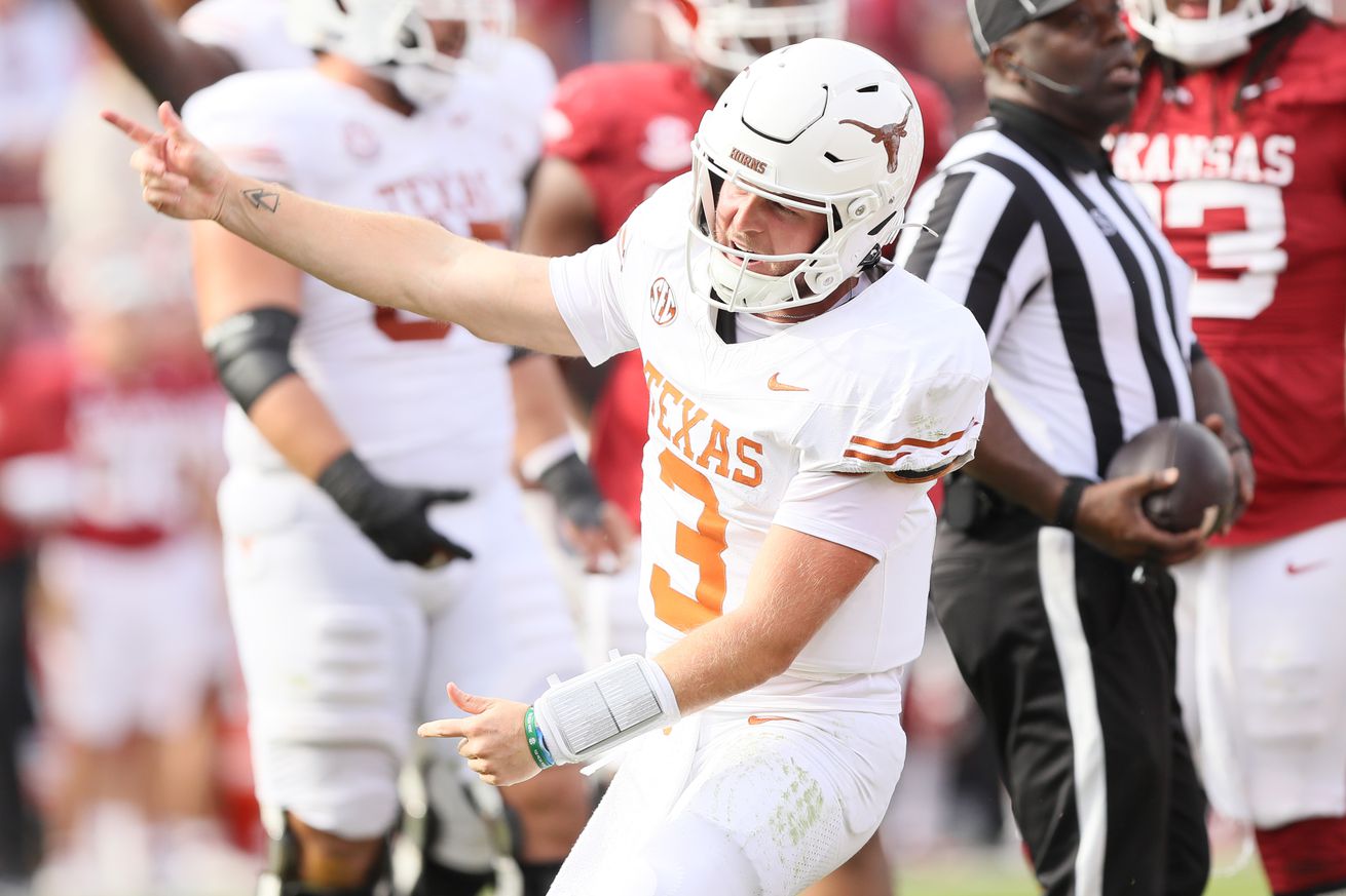 NCAA Football: Texas at Arkansas