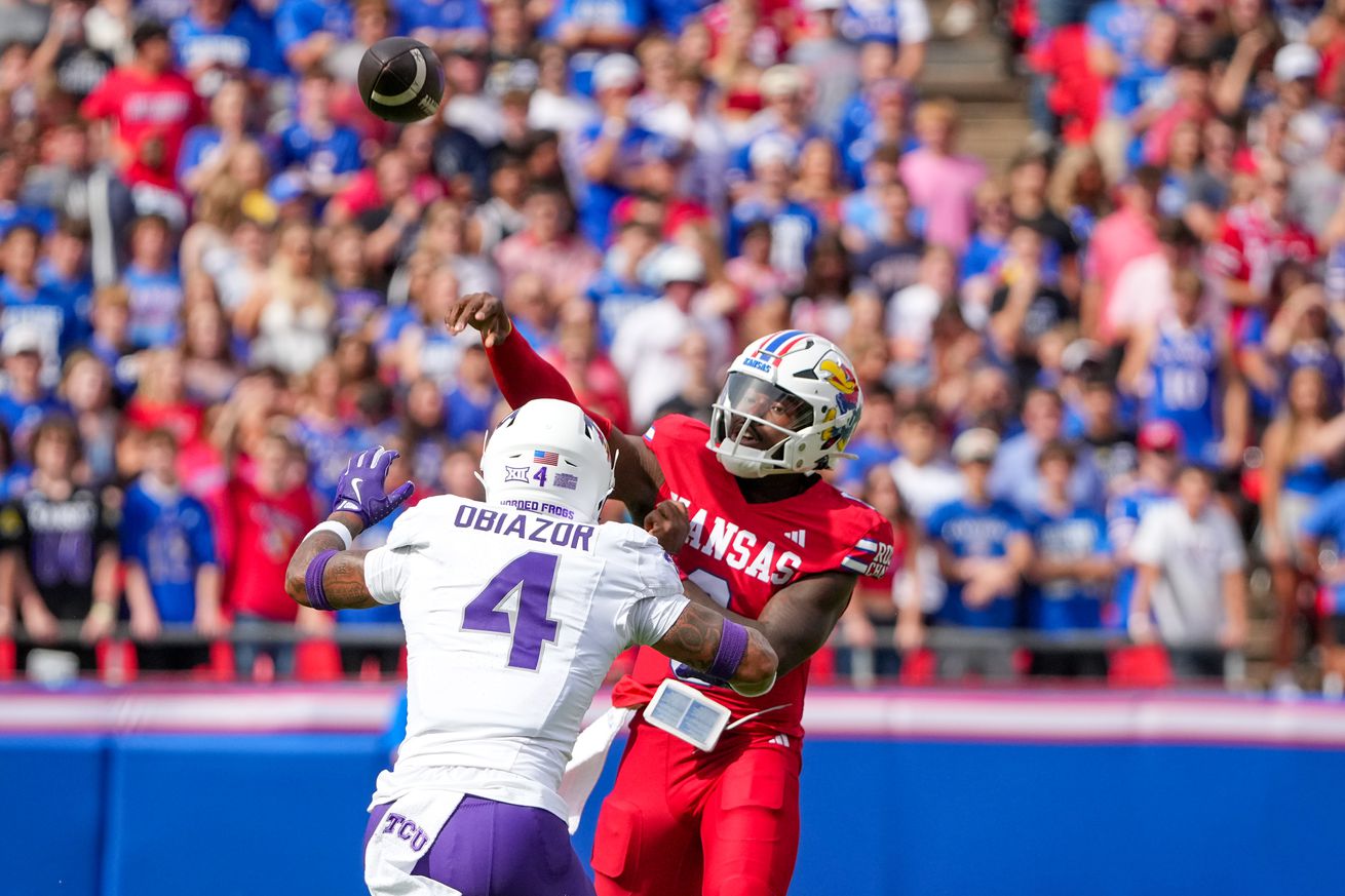 NCAA Football: Texas Christian at Kansas